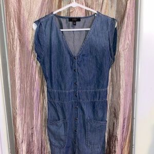 Denim Button Up Dress
